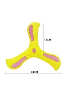 Generic EVA Boy Children's Hand Throwing Boomerang Outdoor Parent-child Interactive Gift Boomerang Toy (Yellow)  - Image 2