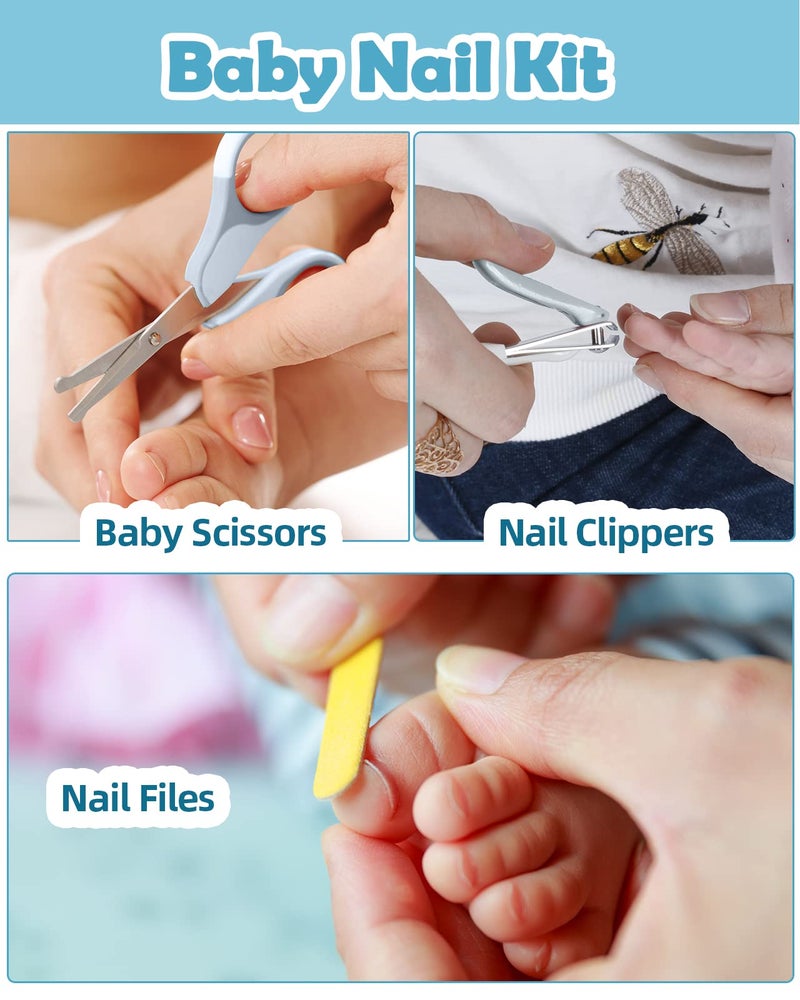 Lictin Baby Grooming and Health Kit, Lictin 15 in 1 Safety Care Set, Newborn Nursery Health Care Set with Hair Brush,Comb,Nail Clippers and More for Newborn Infant Toddlers Baby Boys Girls - Image 4
