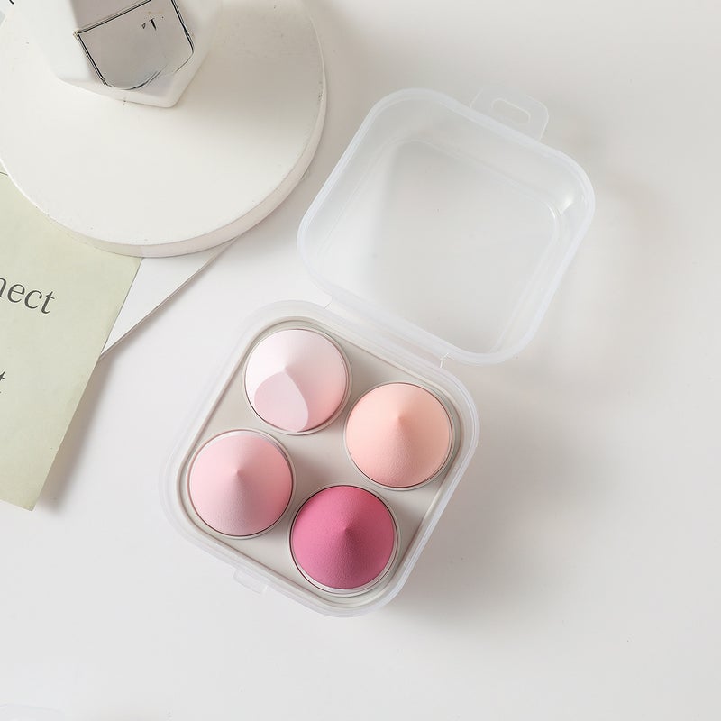 Generic 14-Piece Makeup Sponge Set with Blender Puffs 4 sets (transparent box) 