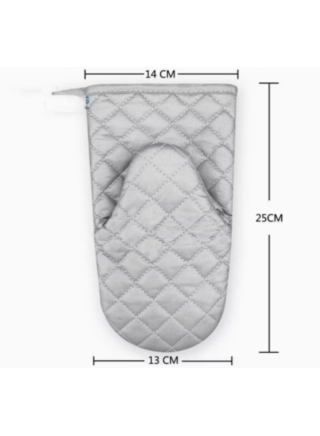 قطعتان من قفازات الفرن المقاومة للحرارة لحمل الأواني - Image 2