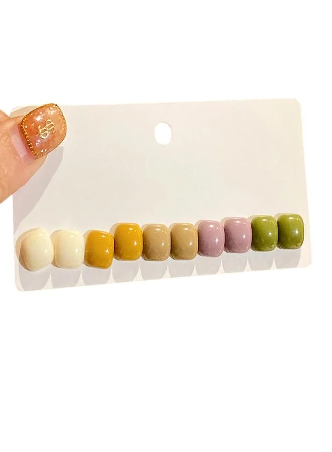 Take Two  Set of 5 - Multi-Tone Stud Earrings for Women | Best Price UAE