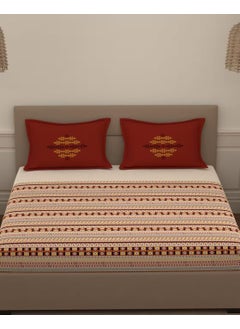 Portico New York Portico New York King Size Bed Sheet with 2 Pillow Covers; Size 274 cm x 274 cm or 108 inches x 108 inches  - Image 2