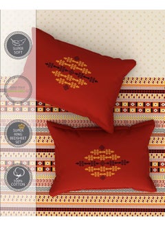 Portico New York Portico New York King Size Bed Sheet with 2 Pillow Covers; Size 274 cm x 274 cm or 108 inches x 108 inches  - Image 4