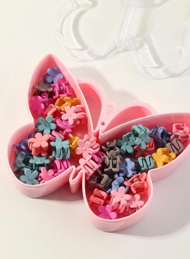 تايك تو مجموعة من 40 مشبك شعر بنمط زهرة