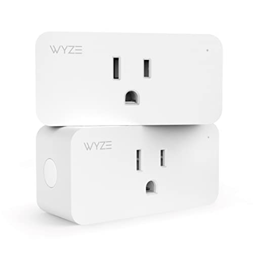Wyze Plug, 2.4GHz WiFi Smart Plug, Works with Alexa, Google Assistant, IFTTT, No Hub Required, Two-Pack, White - Image 1