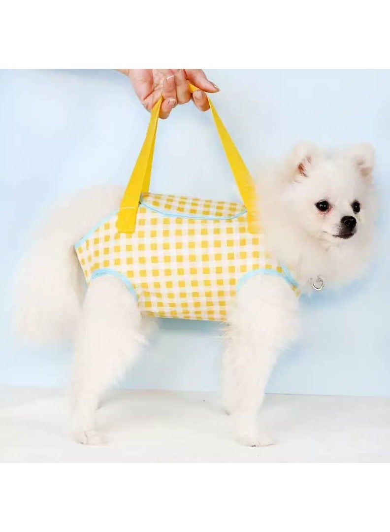 حقيبة نزهة للحيوانات الأليفة ، حقيبة قطة جرو الحيوانات الأليفة المحمولة شبكة يدوية حقيبة أليف قابلة للتنفس حقيبة قابلة لرفع الظهر ومسحبة حقيبة التنفس مناسبة (0-3.5 كجم) - Image 1