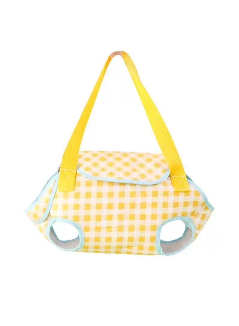 حقيبة نزهة للحيوانات الأليفة ، حقيبة قطة جرو الحيوانات الأليفة المحمولة شبكة يدوية حقيبة أليف قابلة للتنفس حقيبة قابلة لرفع الظهر ومسحبة حقيبة التنفس مناسبة (0-3.5 كجم) - Image 2