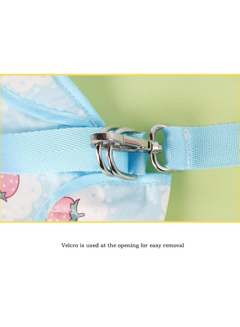 حقيبة نزهة للحيوانات الأليفة ، حقيبة قطة جرو الحيوانات الأليفة المحمولة شبكة يدوية حقيبة أليف قابلة للتنفس حقيبة قابلة لرفع الظهر ومسحبة حقيبة التنفس مناسبة (0-3.5 كجم) - Image 5