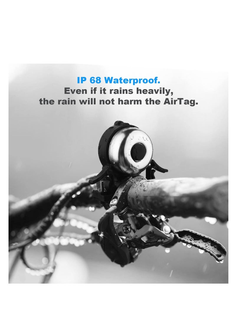 SOLARAE Bike Bell Waterproof, Bicycle Bell for Apple Airtag, Hidden in The Bell Mount, Bicycle Anti-Theft Device, Suitable for Children's Bikes, Road Bikes, Mountain Bikes, Electric Bicycle - Image 4
