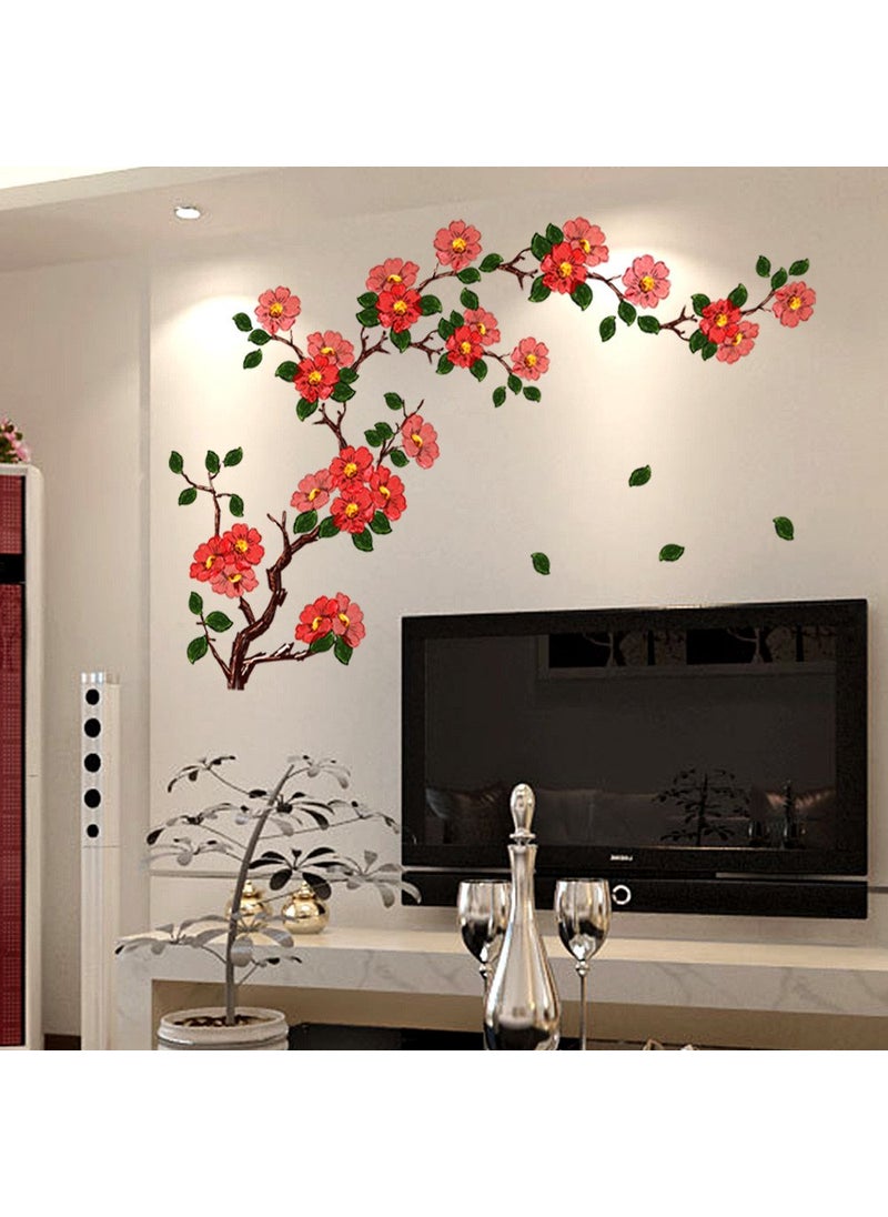 Decals Design Decals Design 'Floral Branch Antique Flowers' Wall Stickers (PVC Vinyl, 50 cm x 70 cm, Multicolour)  - Image 4