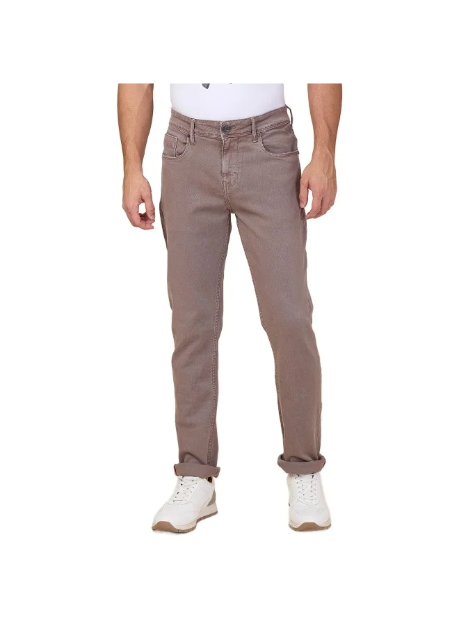 Being Human Mens Steel Grey Slim Fit Denims