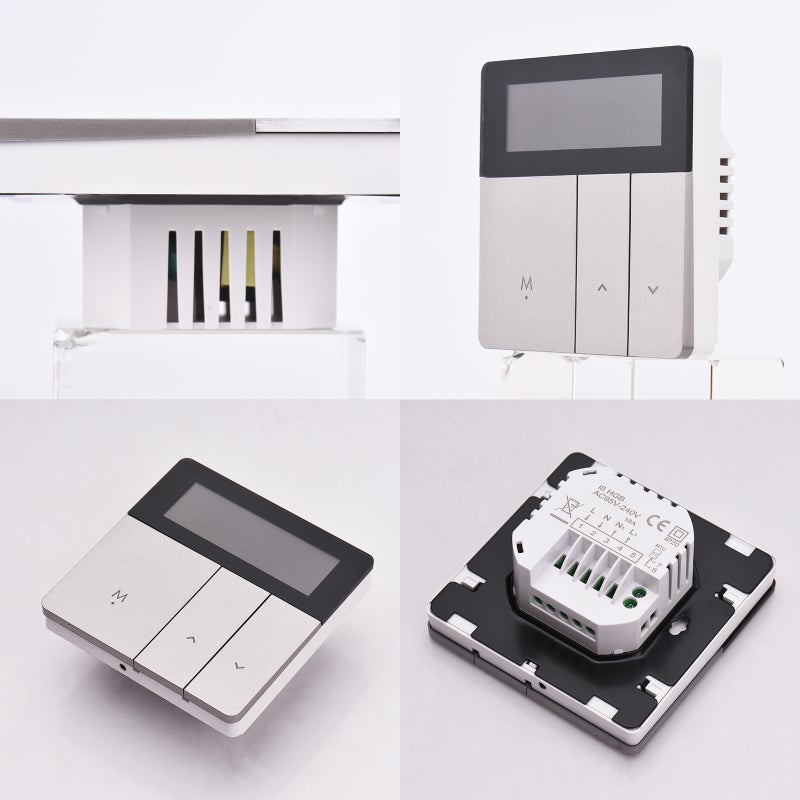 دائل الحرارة الذكي: نوع 2 3 طرق تحكم دائل الحرارة الذكي بواي فاي - شاشة LCD كبيرة قابل للبرمجة لمبرد حراري للتحكم في تسخين غرف المنزل - Image 4