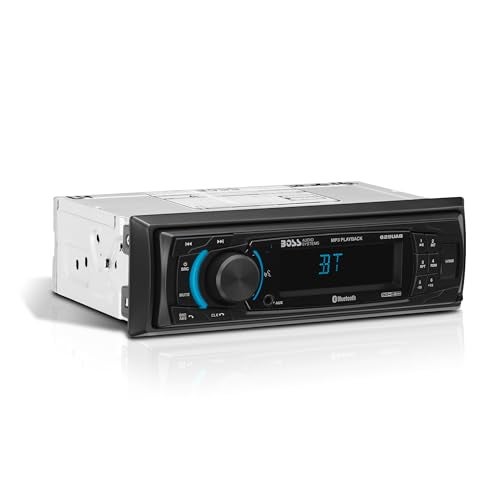 BOSS Audio Systems 625UAB Single DIN Car Stereo with Bluetooth No CD DVD Player AMFM Radio Receiver Aux Input USB - Image 1