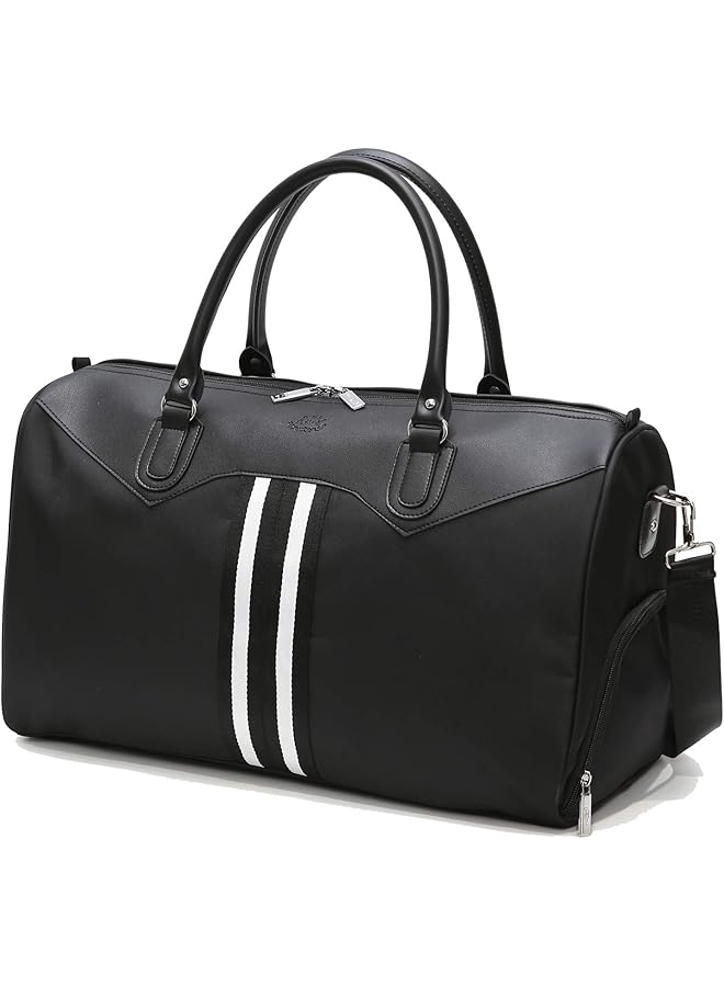 S-TOP travel bag sports bag training bag gym sport bag hand luggage for men and women, BlackWhite - Image 1