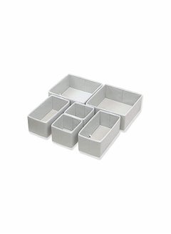 KASTWAVE Set of 6 Foldable Cloth Storage Boxes Closet Dresser Drawer Divider Organizer  - Image 5