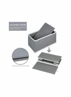 KASTWAVE Set of 6 Foldable Cloth Storage Boxes Closet Dresser Drawer Divider Organizer  - Image 3