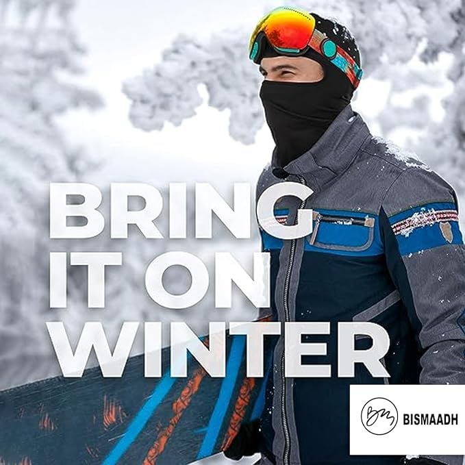 BISMAADH Balaclava Ski Mask - All Weather Face Mask for Men & Women - Motorcycle Running Cold Weather Skiing, Cycling, Riding, Gear - Image 4