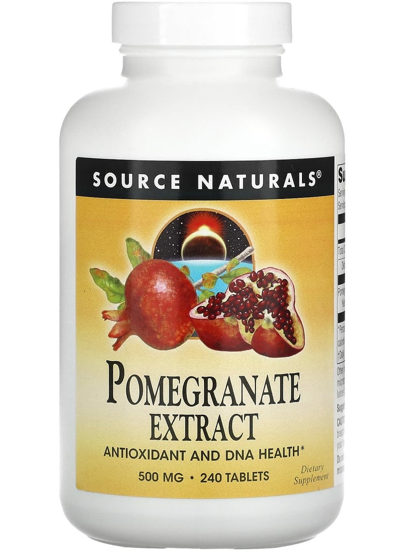 Pomegranate Extract, 500 mg, 240 Tablets