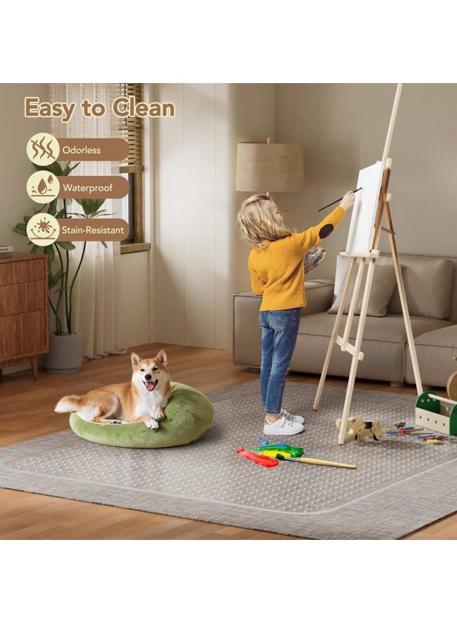 KIOORE 48"x60" Office Chair Mat for Carpet Floors, Lip Smooth Glide Under Desk Carpeted Floor Protector - Image 5