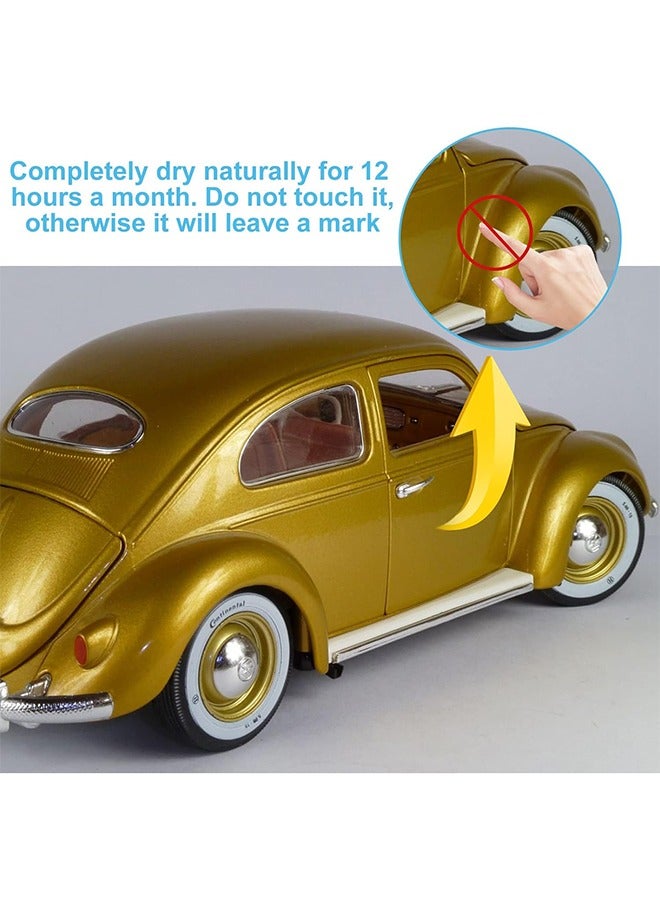 RAYHONG Liquid Chrome Markers, Gold Permanent Reflective Mirror Liquid Chrome Paint Pens, High Gloss Art Car DIY Model Repair Markers For Plastic Metal Glass Ceramic Glass (3PCS, Gold) - Image 5