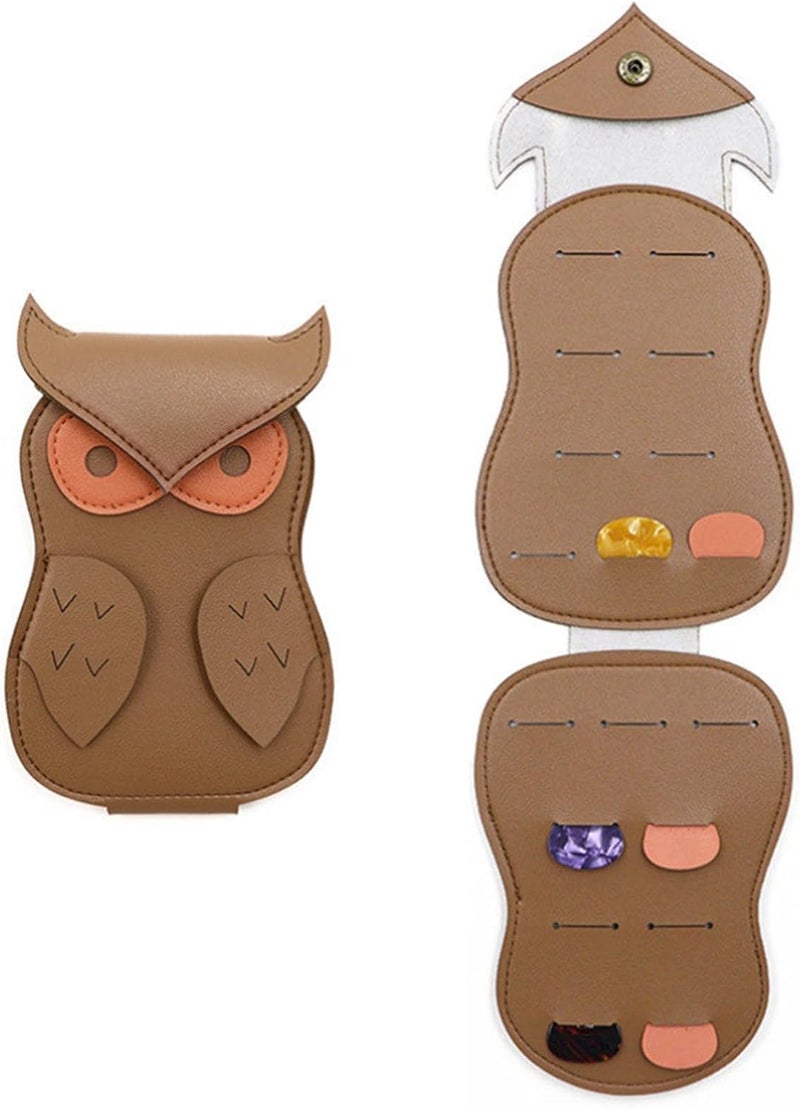 Guitar Pick Pouches Holder Plectrums Bag Picks Leather Case Organizers Holder - Image 4