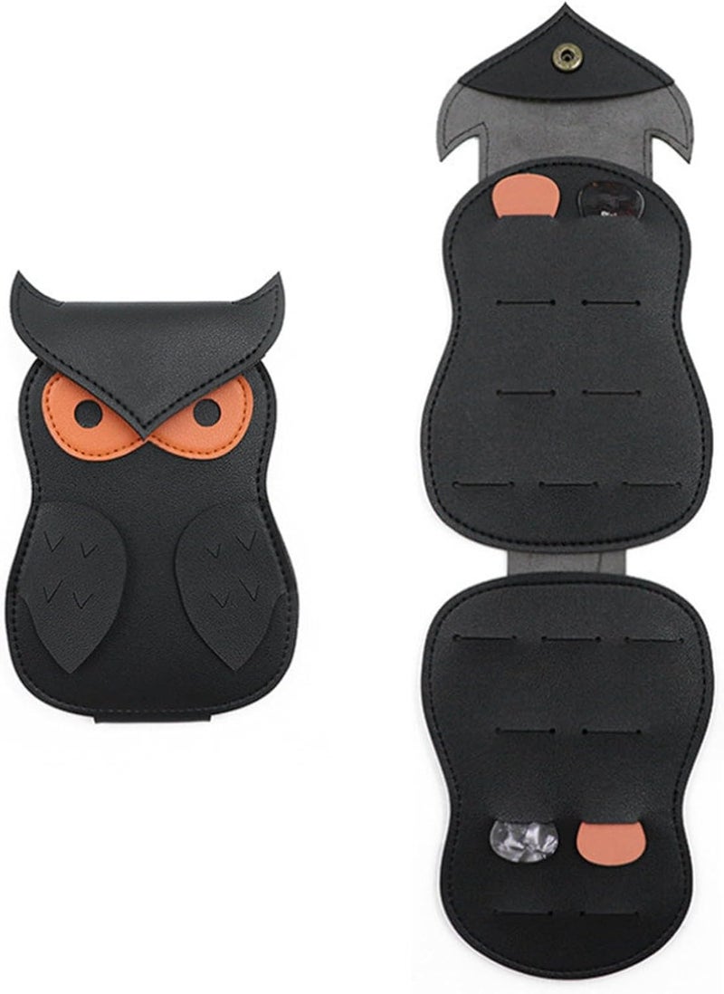 Guitar Pick Pouches Holder Plectrums Bag Picks Leather Case Organizers Holder - Image 3