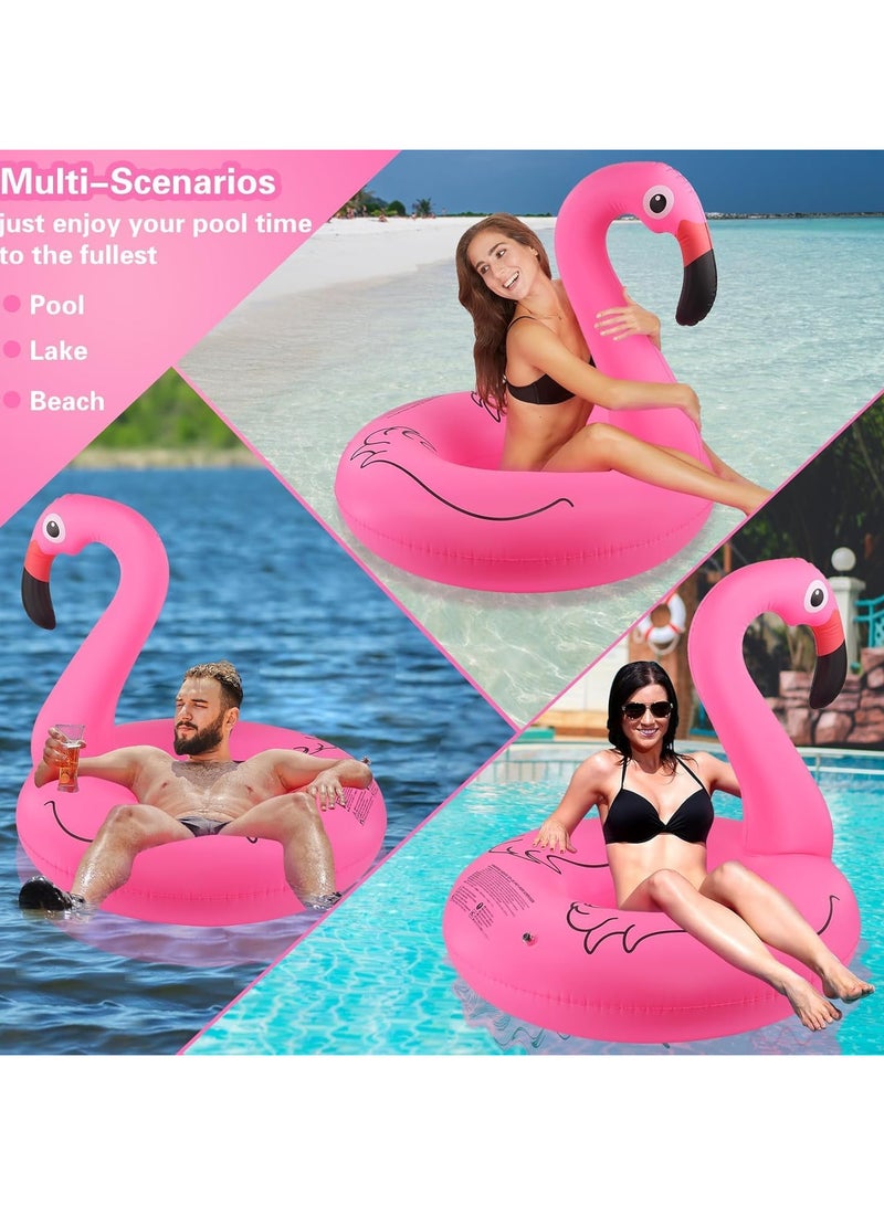 عوامة سباحة كبيرة بشكل فلامنغو وردي – مثالية للبحر، المسبح، والبحيرة.   مصنوعة من مواد قوية وآمنة، بتصميم مريح ومساحة واسعة للجلوس والاسترخاء.   مثالية لالتقاط الصور الصيفية والتمتع بأجواء مرحة مع الأصدقاء أو العائلة. - Image 3