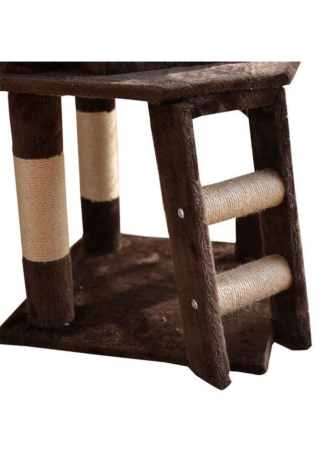 CityRiya-Long - Cat Tree Cat Tower Tree Cat Scratching Post Multi-Level Cat Climbing Activity Center Jumping Platform with Houses and Hammock for Indoor Cats Kittens Pets Play Rest Climb Sleeping - Image 1
