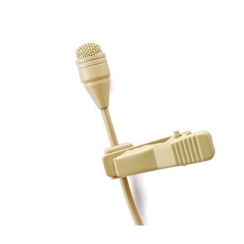 JK J K Pro Beige Lavalier Lapel Condenser Microphone MIC-J 050 Compatible with Sennheiser Wireless Transmitter