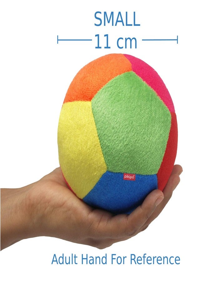 Pikipo Plush Soft Ball (Small Size, 11cm) and Kitty Face Soft Rattle Combo, Multicolor,Baby (Material: Polyester & Plush) - Image 5