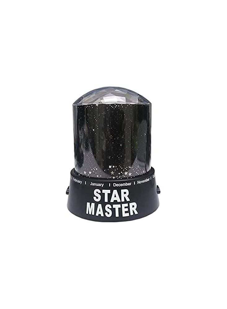 Spaceshoop Star Master Projector LED Night Lamp Black  11 x 11 x 12cm