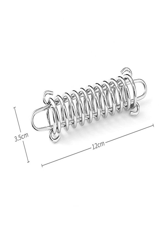 BRYHZKCM 4Pcs Tent Fixed Buckle Wind Rope Buckle Steel Fixed Buckle Tent Wind Spring for Camping Hiking,Chrome Plated Spring for Hammock Chair - Image 2