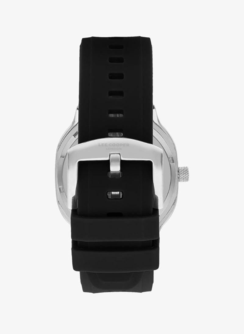 Lee Cooper Men's Silicone Analog Watch LC07973.351 - 42*44 mm - Image 3