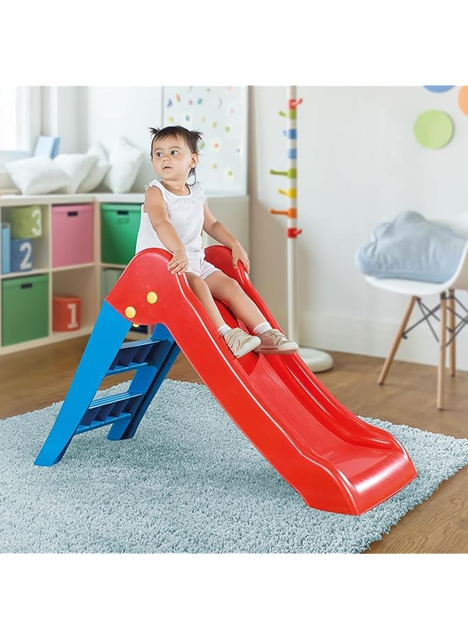 Dolu Kids Slide Red & Blue With A Ladder Playset For Indoor Or Outdoor For Ages 2+ Years Old - Image 2