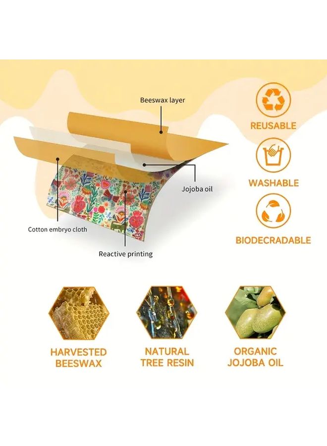 Cute Puppy Beeswax Food Wrap 3 Pack Washable For Bread Cheese Vegetables Picnic - Image 5