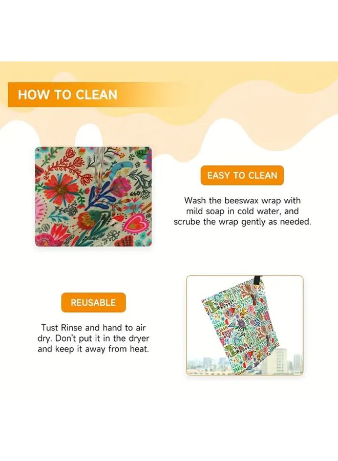 Cute Puppy Beeswax Food Wrap 3 Pack Washable For Bread Cheese Vegetables Picnic - Image 2