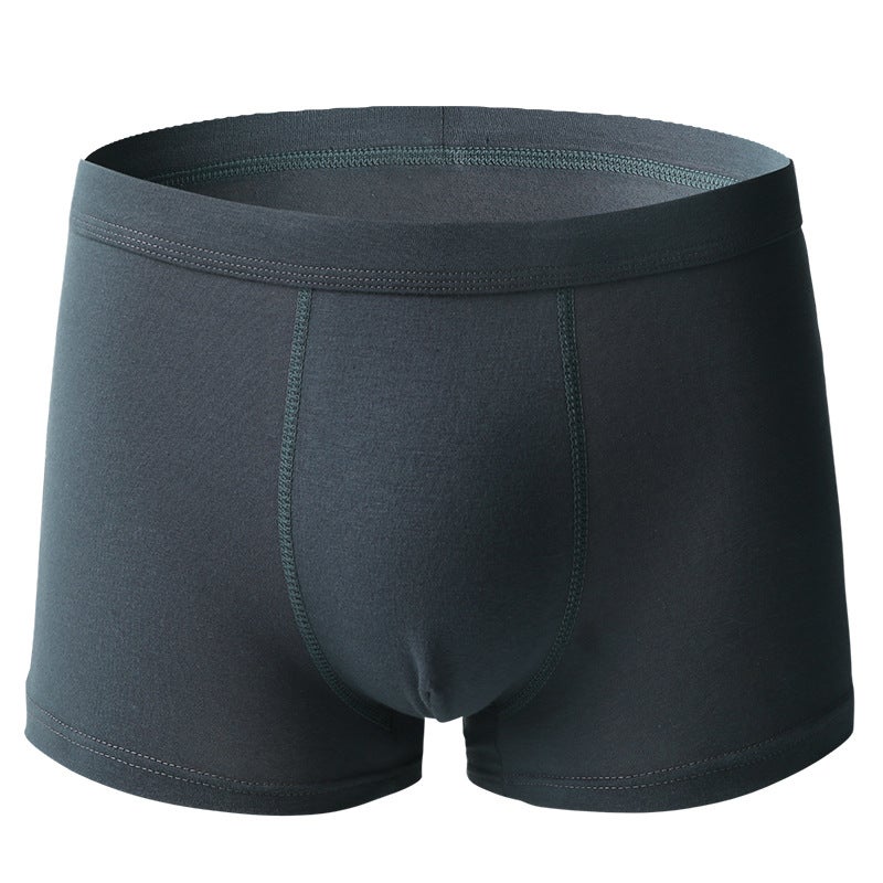Plus Size Men'S Underwear Plus Fat Large Cotton Boxer Briefs Men'S Antibacterial Mid-Waist Loose Breathable Export Boxer Briefs - Image 1