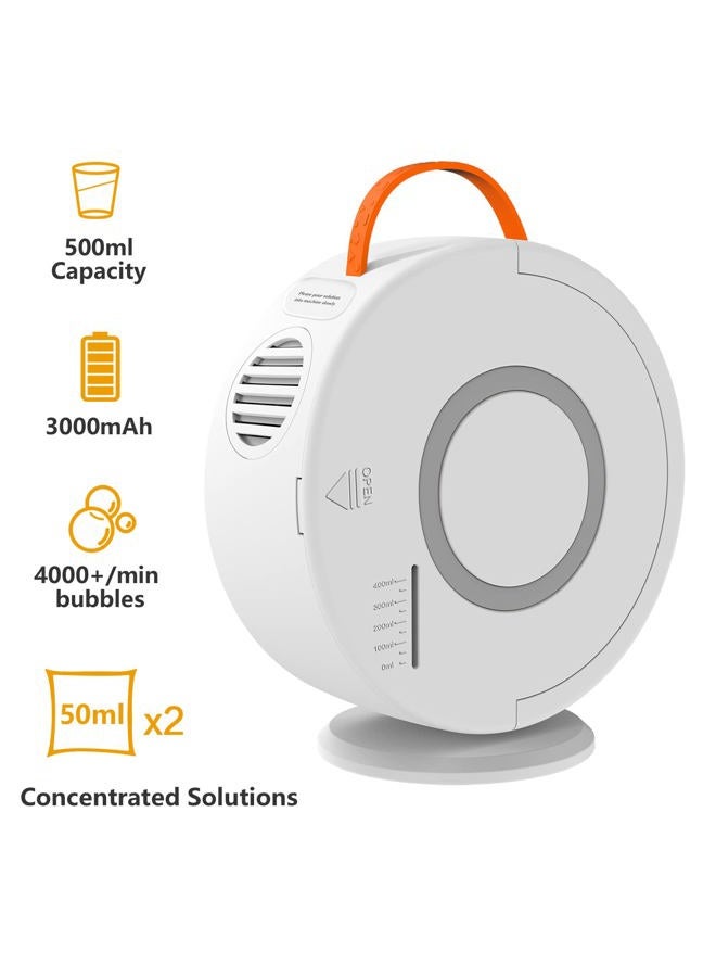 Weilim Bubble Machine Automatic Bubble Blower for Kids Toddlers Rechargeable Battery Portable Bubble Maker Electric Bubble Machine Auto Rotating 90°/360° Outdoor Toy for Birthday Party Wedding - Image 2