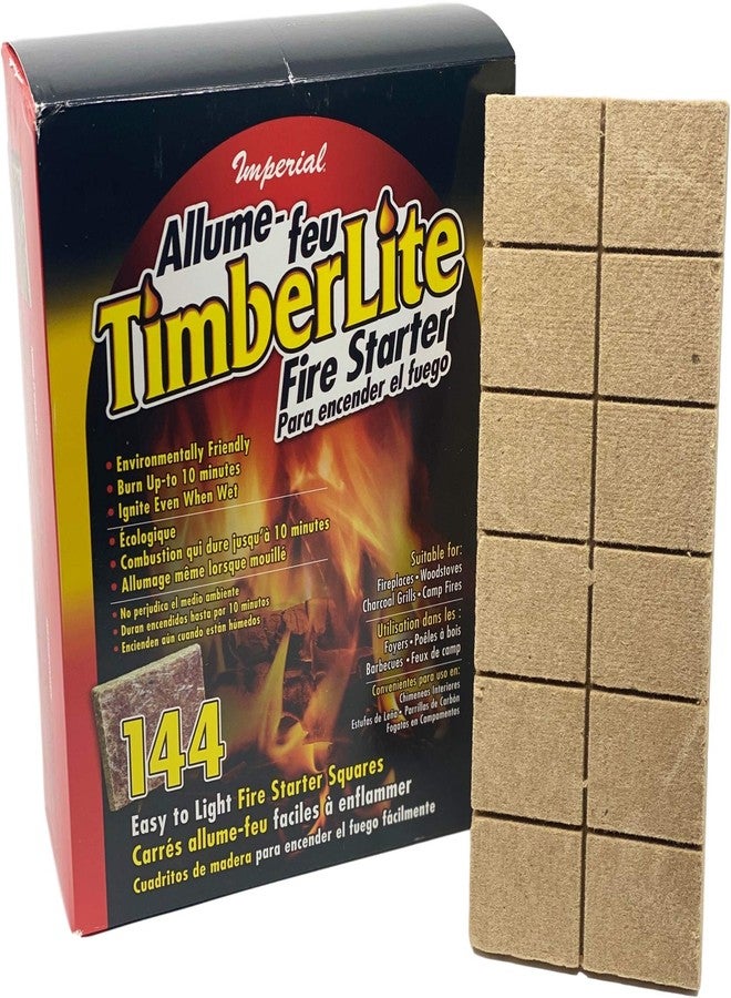 Imperial KK0313 Timberlite Fire Starter, 144 Squares, Brown, 144 Pack - Image 1