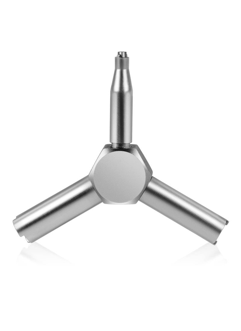 Excefore Electrical Cabinet Key, Triangle Utilities Key, Gas Valve Key for Opening GBB Pistol, for Electric Cabinet Plumbing Valve, Spigots, Silver  - Image 1