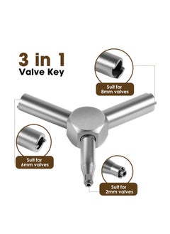 Excefore Electrical Cabinet Key, Triangle Utilities Key, Gas Valve Key for Opening GBB Pistol, for Electric Cabinet Plumbing Valve, Spigots, Silver  - Image 3