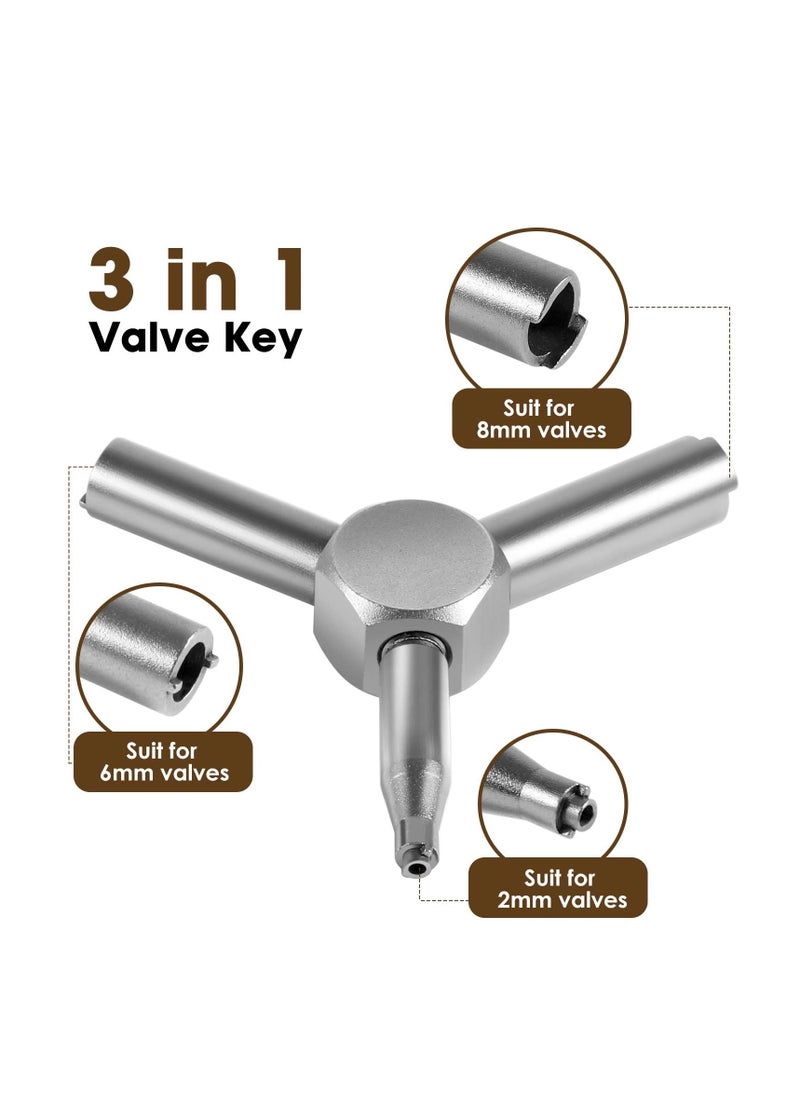 Excefore Electrical Cabinet Key, Triangle Utilities Key, Gas Valve Key for Opening GBB Pistol, for Electric Cabinet Plumbing Valve, Spigots, Silver  - Image 3