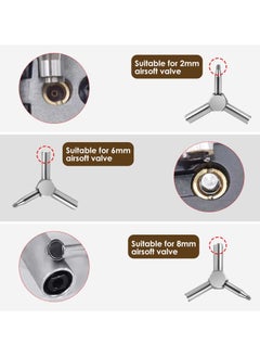 Excefore Electrical Cabinet Key, Triangle Utilities Key, Gas Valve Key for Opening GBB Pistol, for Electric Cabinet Plumbing Valve, Spigots, Silver  - Image 2