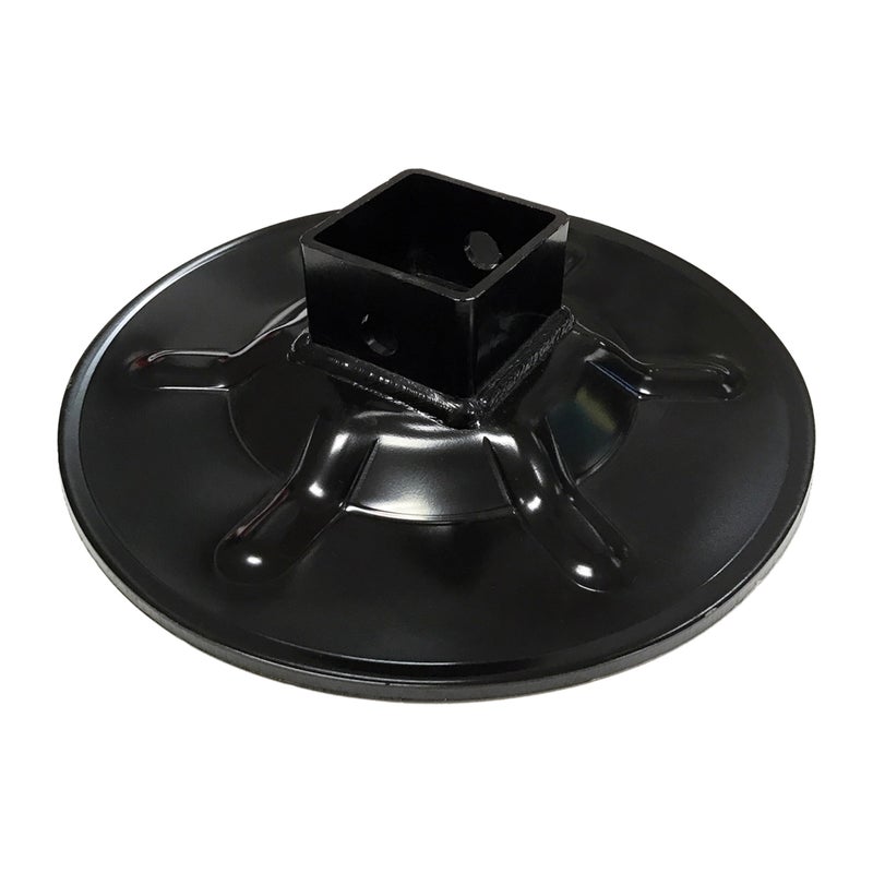 Lippert Hall Effect Ground Control 30 Rear Jack Footpad 9 Diameter Fits 2 ID Tube Strong Black PowderCoated Steel Construction Easy Installation 362486