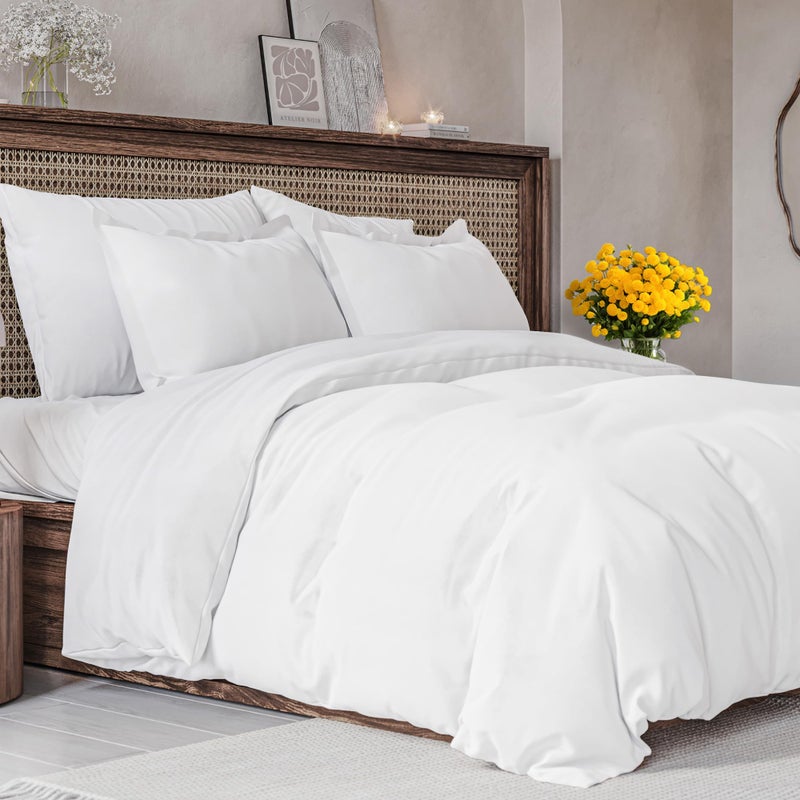 مجموعة حجم الحاف CAL King Size - Cal Size Size Size Size Extra - 104 "X 98" "Cal King Davet Cover W/ 2 Pillow Shams - Easy Care & Fade Free - Cofforter Cover w/ Zipper Clofures & Ties (Red)