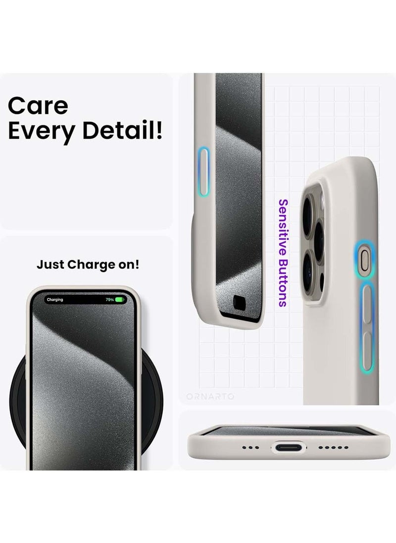 X-level iPhone 15 Pro Mobile Case Cover with Soft Liquid Silicone Protection Anti-Scratch Shockproof Accessories Slim Protective Back Cover with Comfortable Hold Touch Feeling and Anti-fingerprint  - Image 4