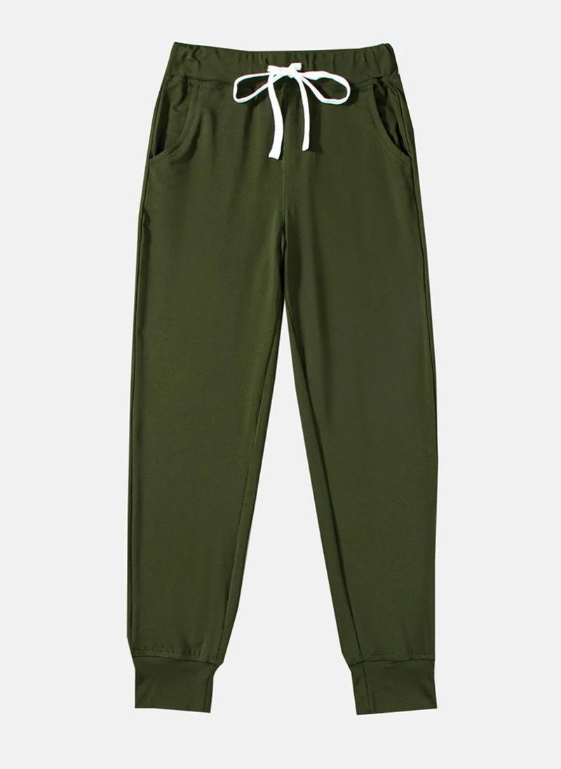 يونيكي Olive Plain Jogger Trouser