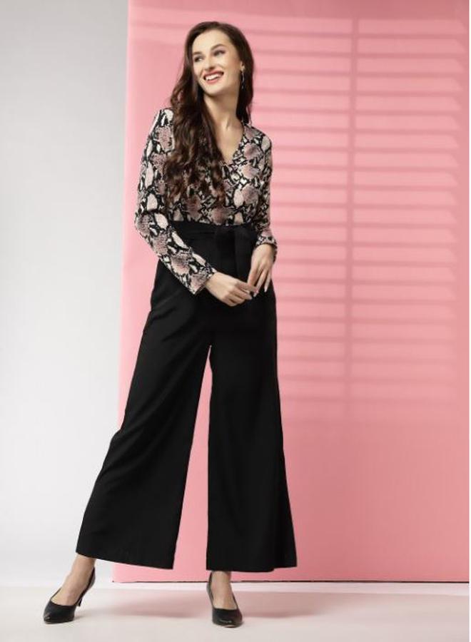 Kassually Kassually Animal Print Wide Leg Jumpsuit  - Image 1