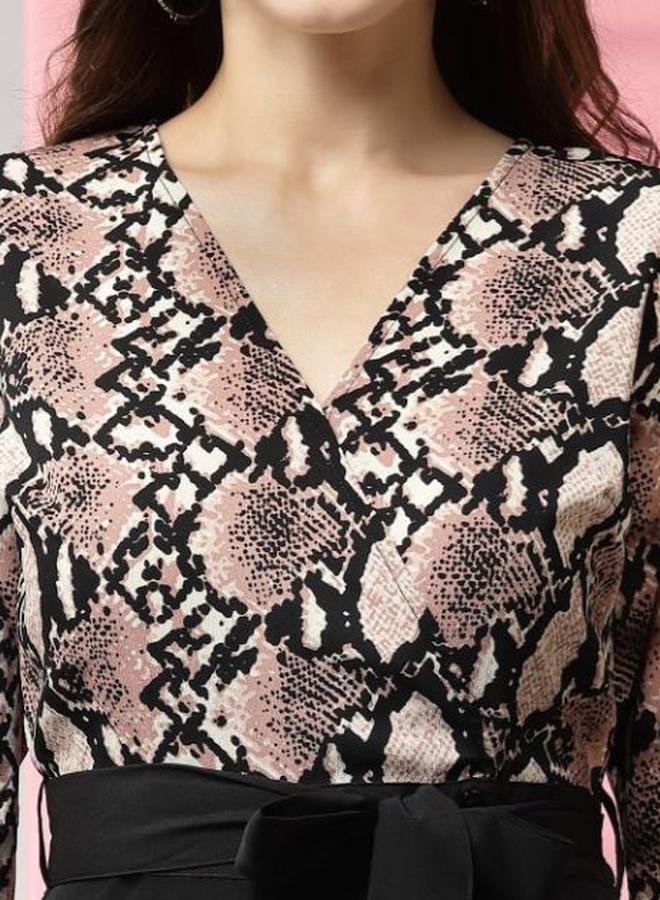 Kassually Kassually Animal Print Wide Leg Jumpsuit  - Image 2