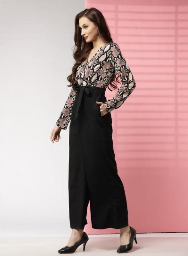 Kassually Kassually Animal Print Wide Leg Jumpsuit  - Image 4